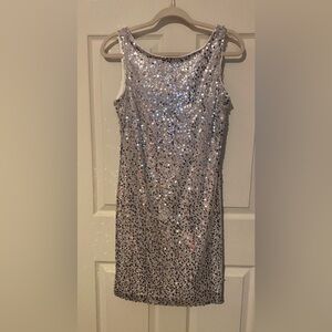 Silver Sequins Dress